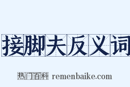 接脚夫反义词是什么意思的图片